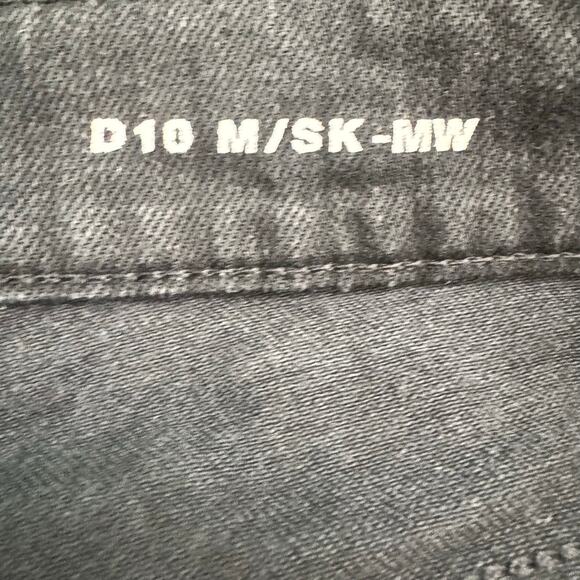 YSL Saint Laurent D10 Men's Black Raw Hem Mid Rise Relaxed Slim Jeans Size 34 - Picture 11 of 16